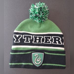 Harry Potter Slytherin Pom Pom Beanie Green Black One Size